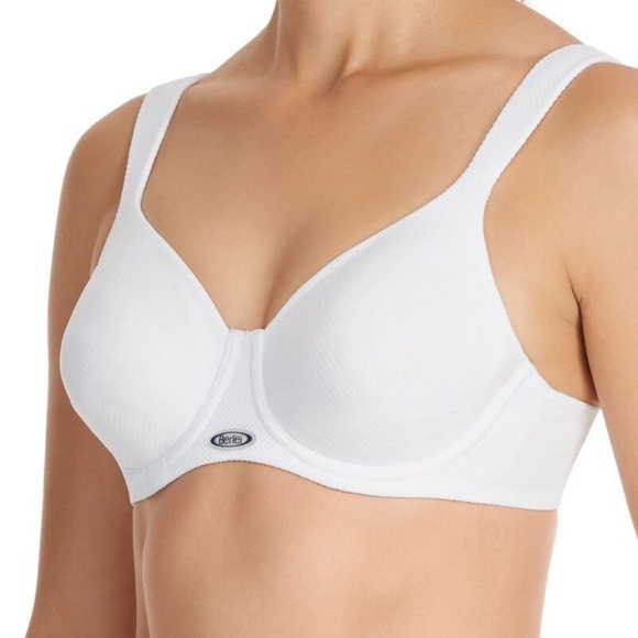 BERLEI - High Performance Underwire Non Padded Sports Bra White - 18DD (US 40DD) - Picture 2 of 11